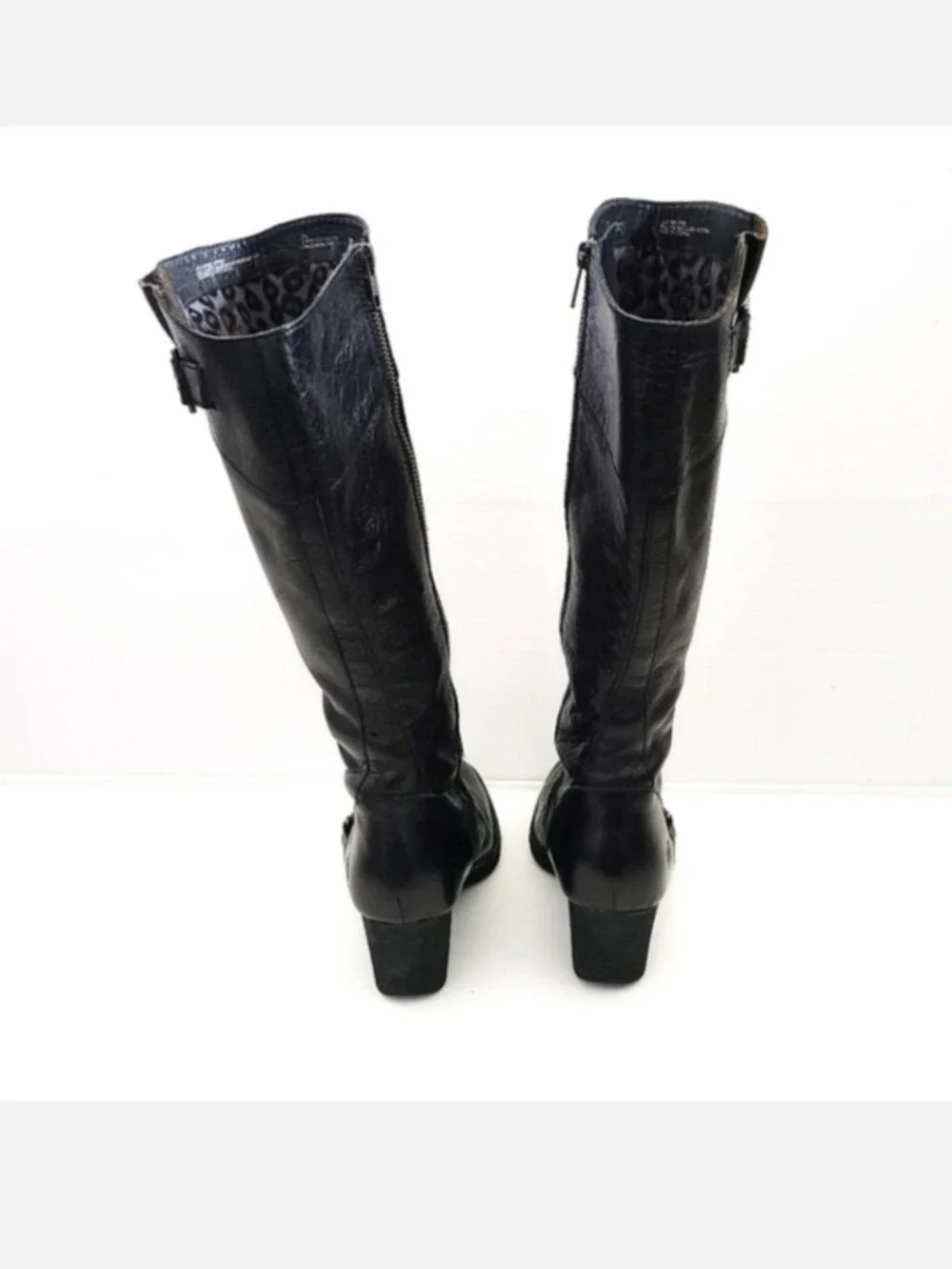 BORN Shaylee Tall Black Leather Boots